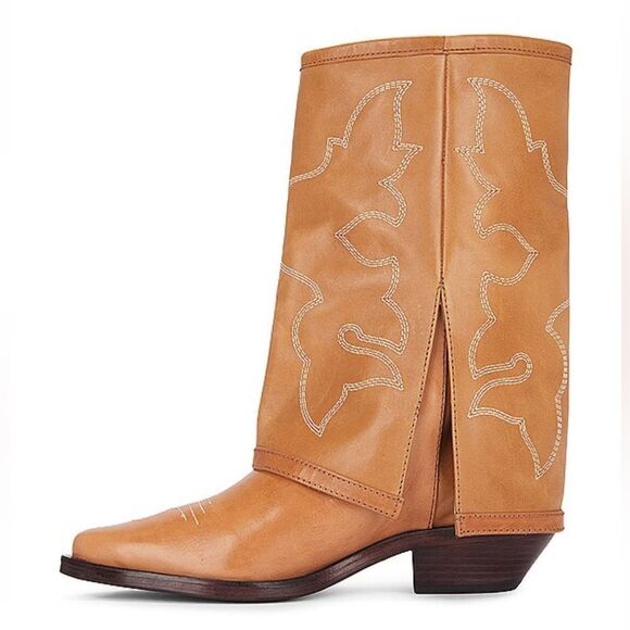 SCHUTZ x REVOLVE Clay West cowboy Boots Miele tan honey cowgirl western 10 - Picture 1 of 16